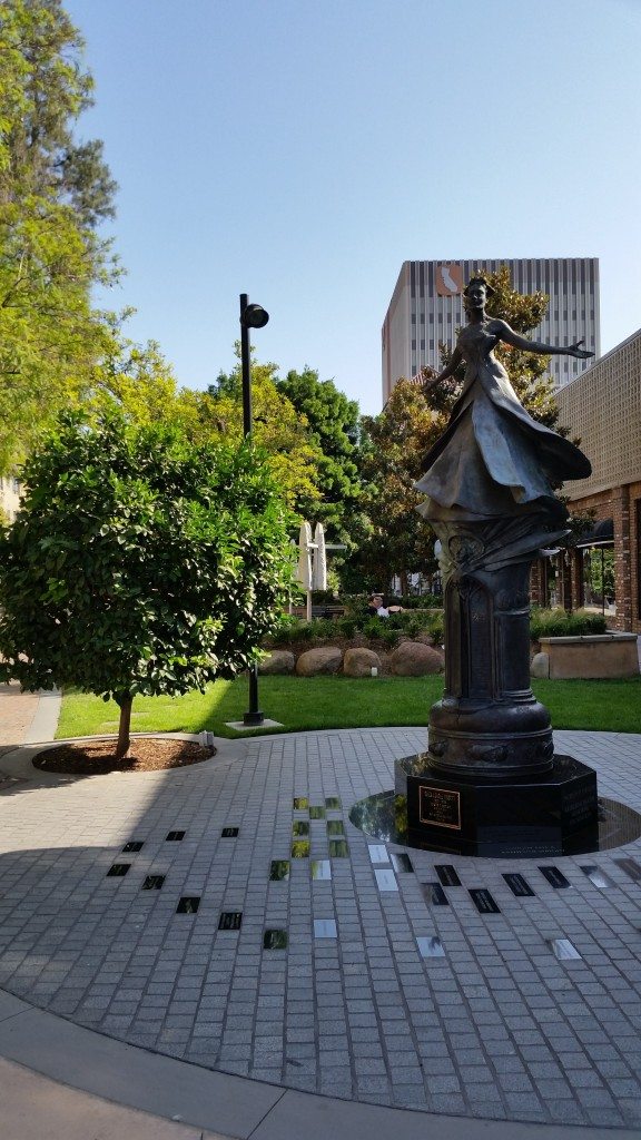 Charming statue on the promenade.