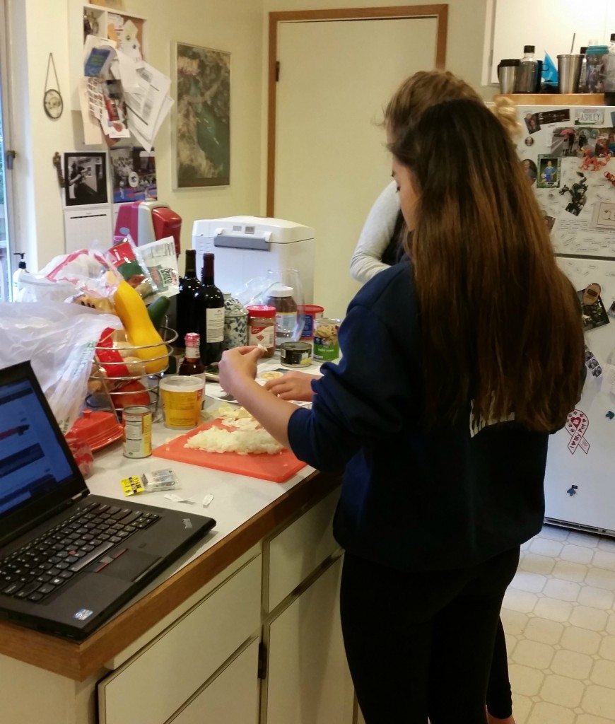 making curry