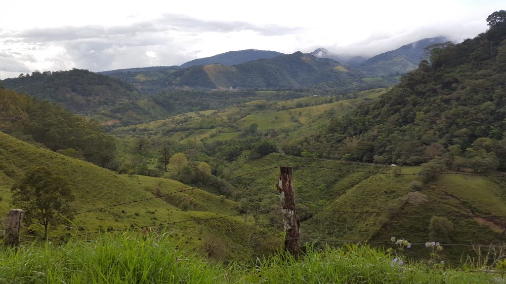 Volcano foothills.